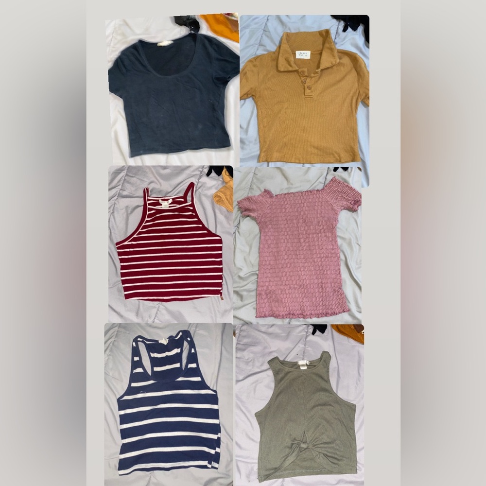 $15 crop tops set
